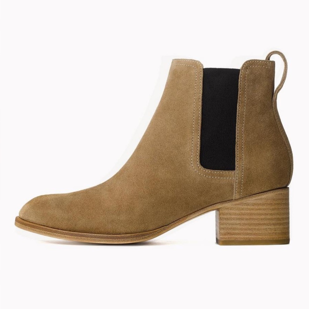 Rag & Bone Walker Chelsea Boots in Camel Suede EUR 37